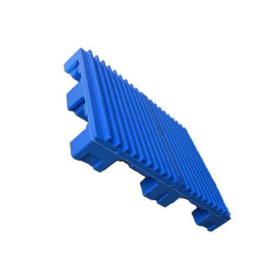 HDPE 1060x750 র্যাকেবল প্লাস্টিক প্যালেট 4000Kg লজিস্টিক ডাবল ফেসড