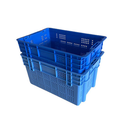 গুদাম বাজারের জন্য HDPE প্লাস্টিক নেস্টেবল স্ট্যাকিং ক্রেট 61x40