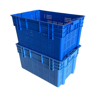 গুদাম বাজারের জন্য HDPE প্লাস্টিক নেস্টেবল স্ট্যাকিং ক্রেট 61x40