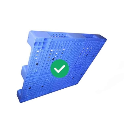 5T লোড ব্লু প্লাস্টিক প্যালেট 1300X1100 HDPE রেফ্রিজারেটেড ট্রান্সপোর্টেশন চেইন