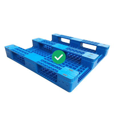 হাইজিনিক ইনজেকশন মোল্ডেড প্লাস্টিক প্যালেট HDPE 4T স্ট্যাটিক লোড র্যাকেবল