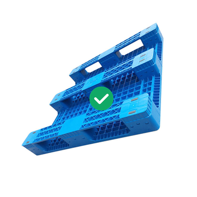 1200x1200 HDPE প্লাস্টিক শিপিং প্যালেট পুনর্ব্যবহারযোগ্য স্বাস্থ্যকর 1.2T লোড