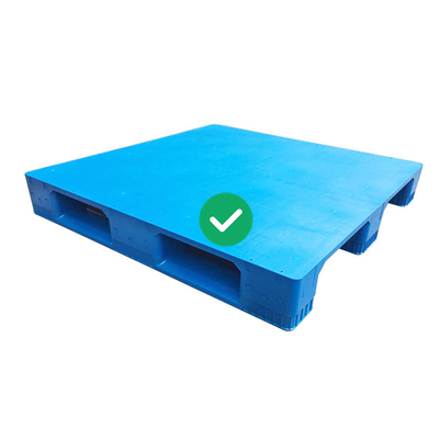 1200x1200 HDPE প্লাস্টিক শিপিং প্যালেট পুনর্ব্যবহারযোগ্য স্বাস্থ্যকর 1.2T লোড