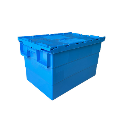 600x400x365mm প্লাস্টিক মুভিং বক্স গুদাম লোড 50Kg HDPE প্লাস্টিকের ক্রেট